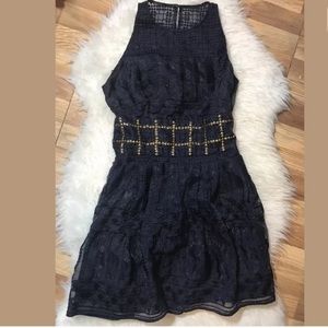 Sass & Bide City Of Lights Mesh Studded Dress 6